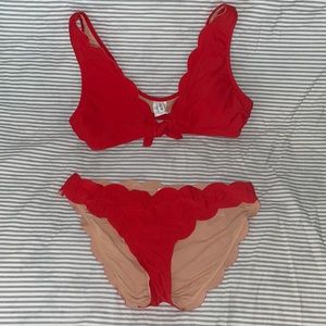 J Crew red Bikini